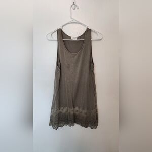 Olive Lace Tank
